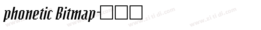 phonetic Bitmap字体转换